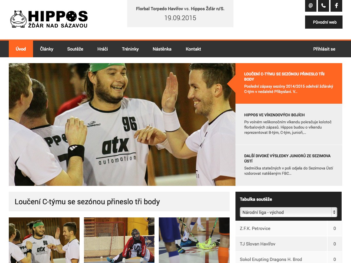 Náhled projektu HIPPOS Žďár 