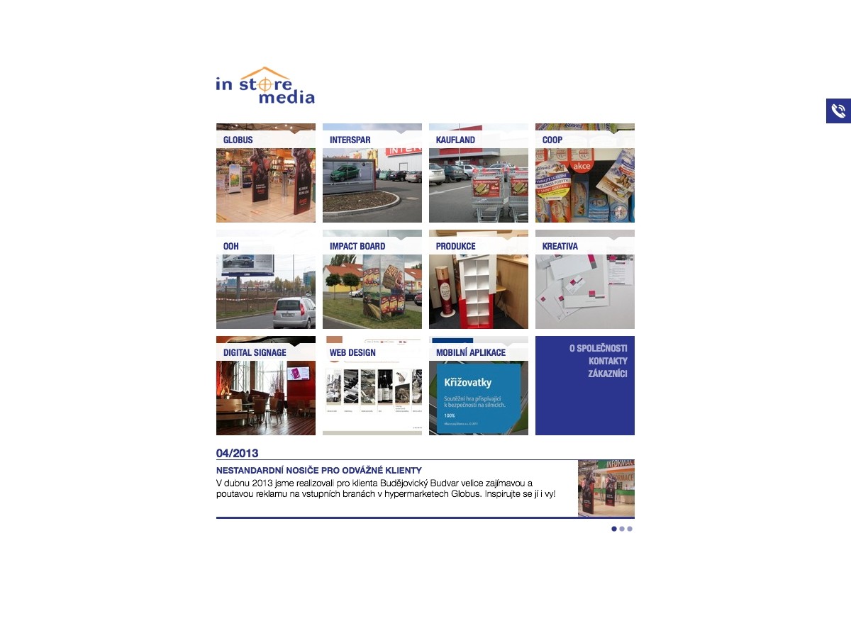 Náhled projektu In Store Media 