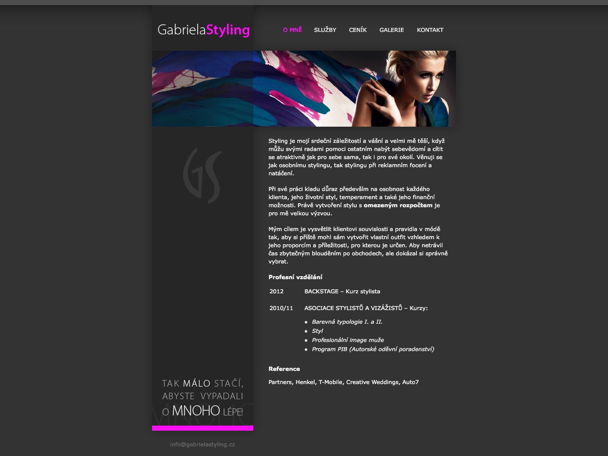 Náhled projektu Gabriela Styling 