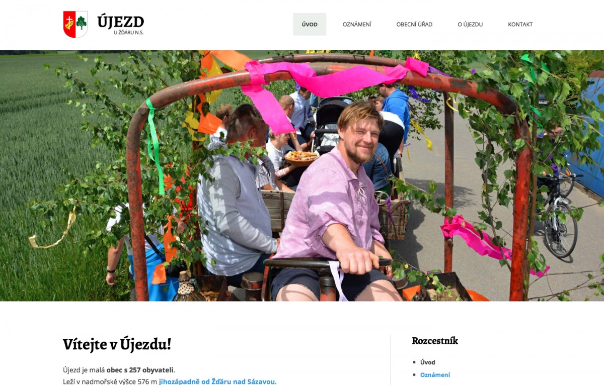 Náhled projektu Obec Újezd 