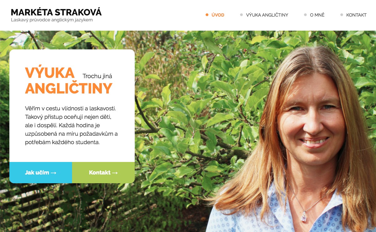 Náhled projektu Markéta Straková - Vlídná výuka angličtiny 