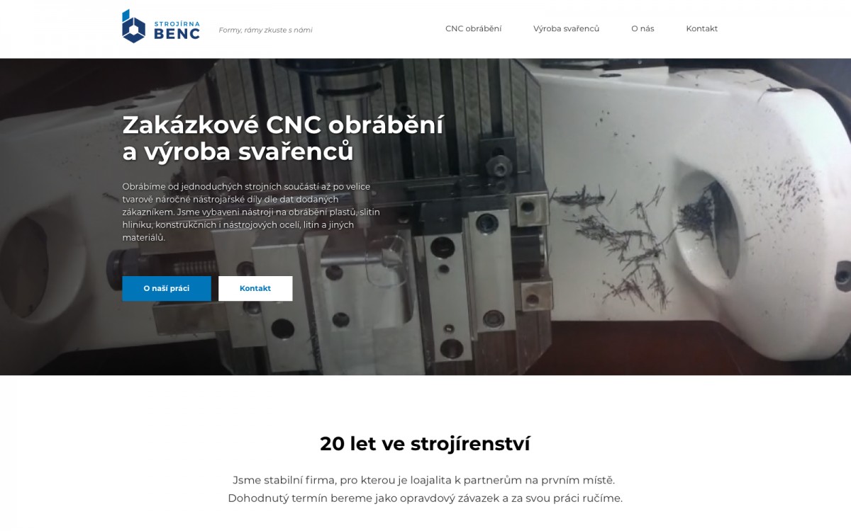 Náhled projektu Strojírna Benc 